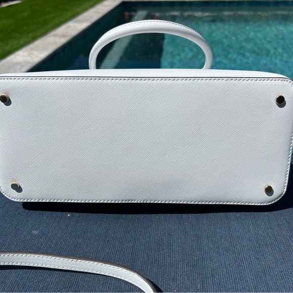 KATE SPADE ♠️White Dove Dome Payton Satchel | Leather, Convertible - Picture 6 of 17